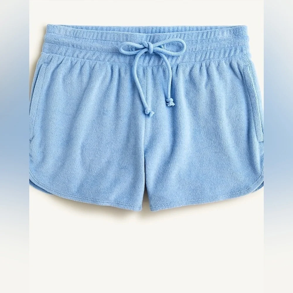 J. Crew Tie-waist towel terry short Size Large